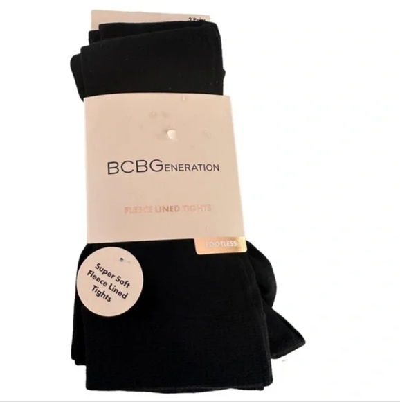 💕NWT BCBGeneration Fleece Lined Footless Tights💕Size M/L (2 Pairs) - Picture 4 of 6